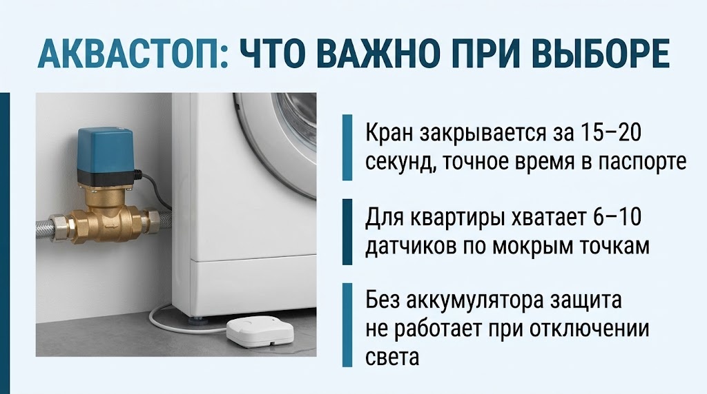 Аквастоп: что важно при выборе