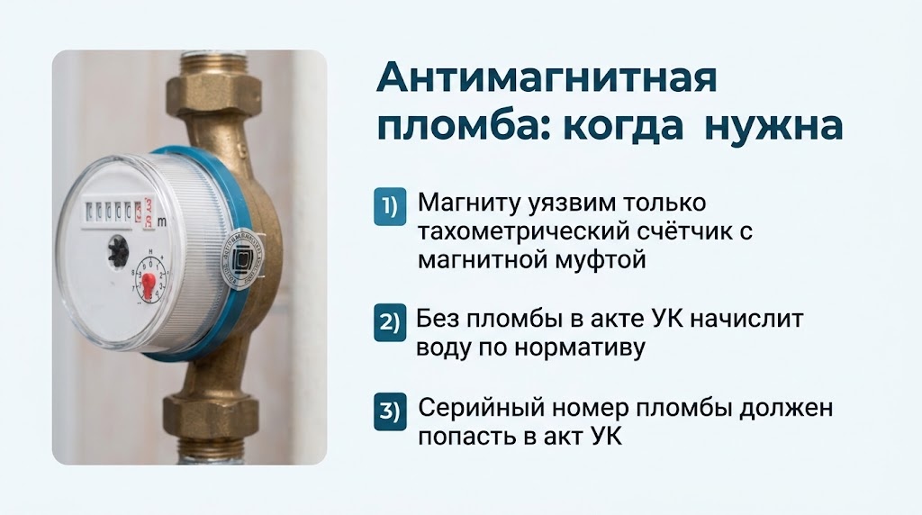Антимагнитная пломба: когда она нужна