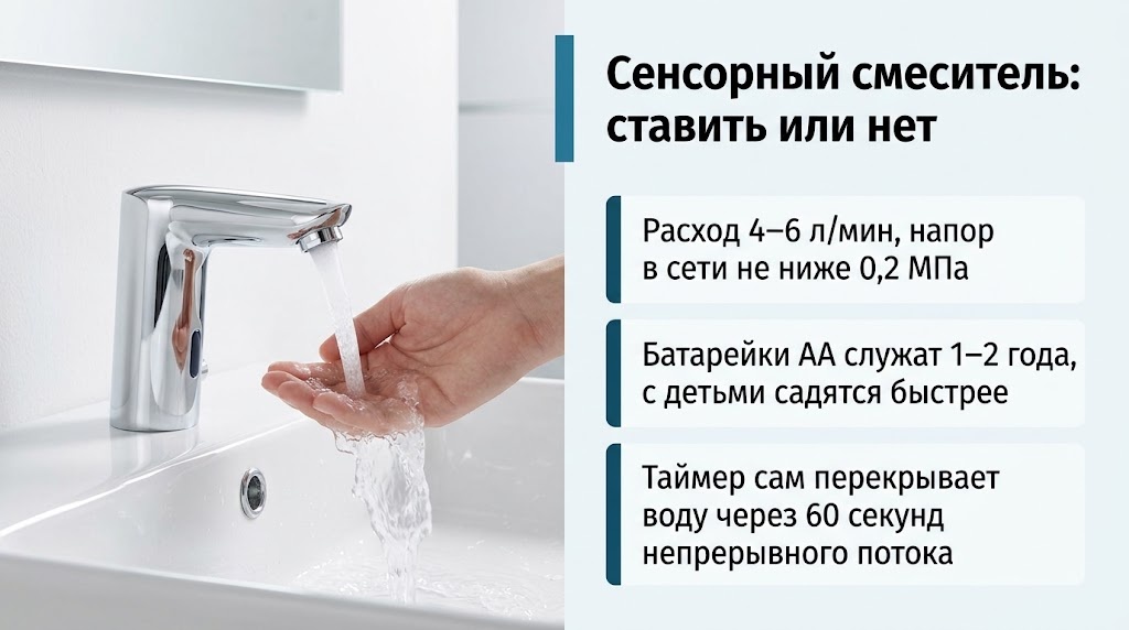 Сенсорный смеситель: ставить или нет