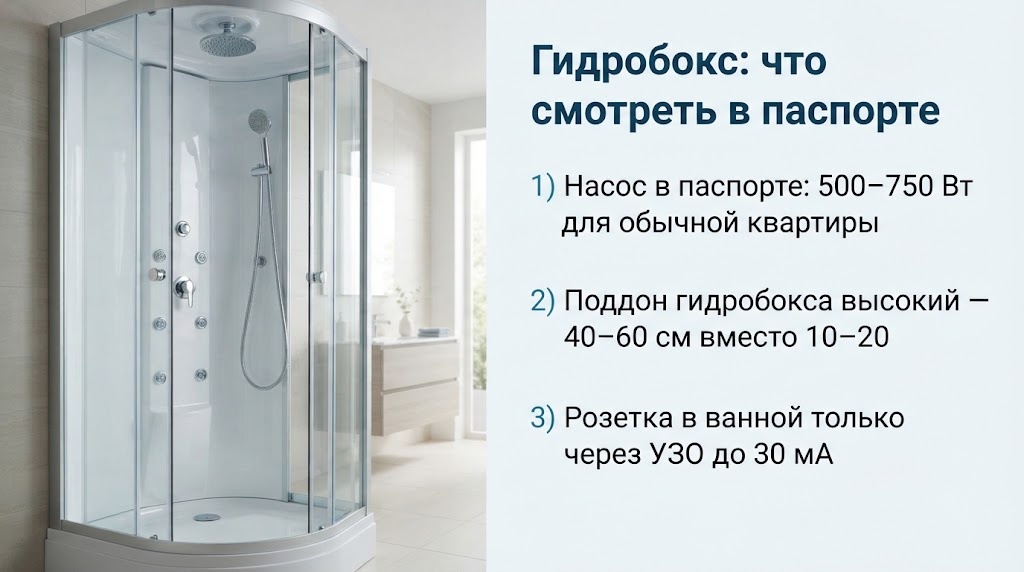 Гидробокс: что смотреть в паспорте