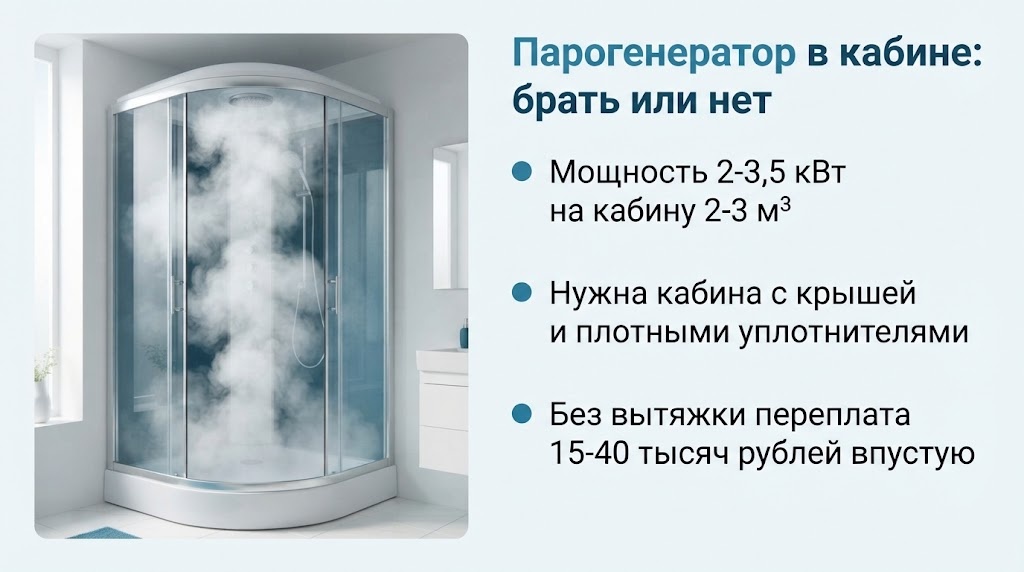 Парогенератор в кабине: брать или нет