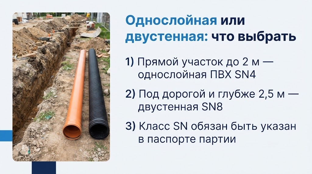 Однослойная или двустенная: что выбрать