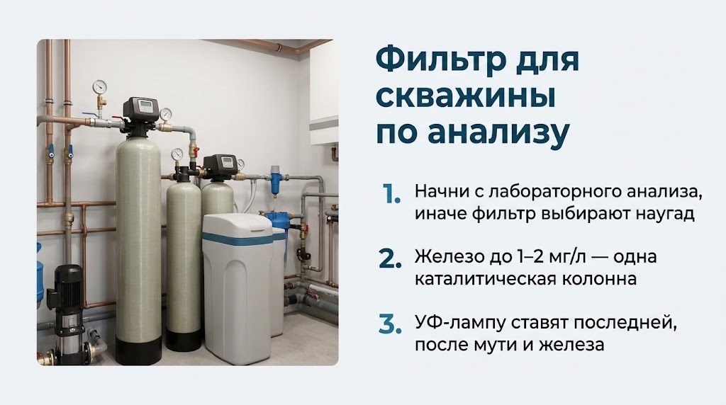 Фильтр для скважины по анализу