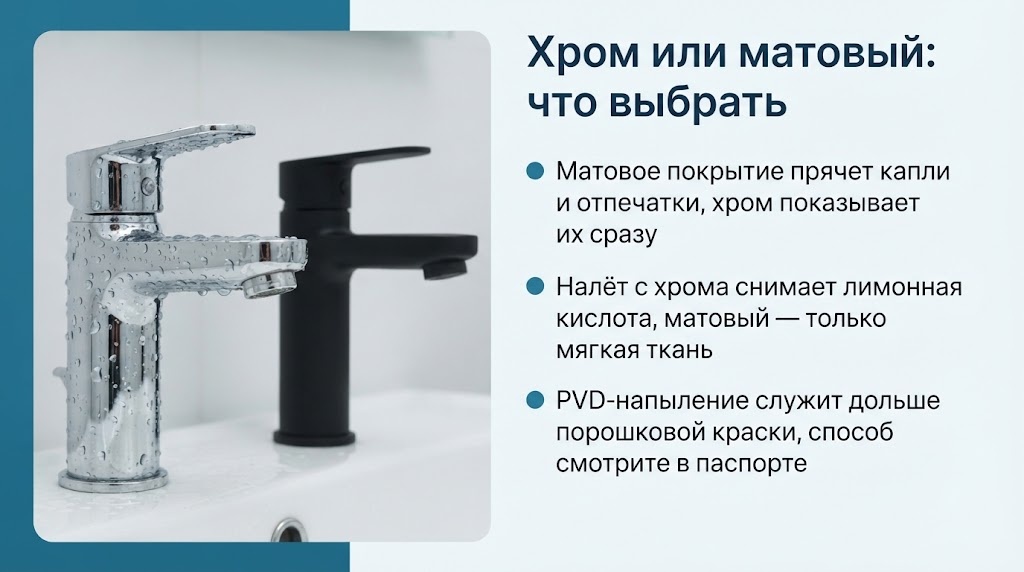 Хром или матовый: что выбрать