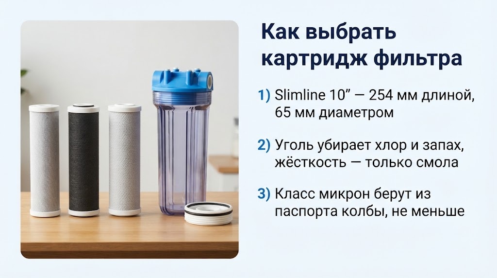 Как выбрать картридж фильтра