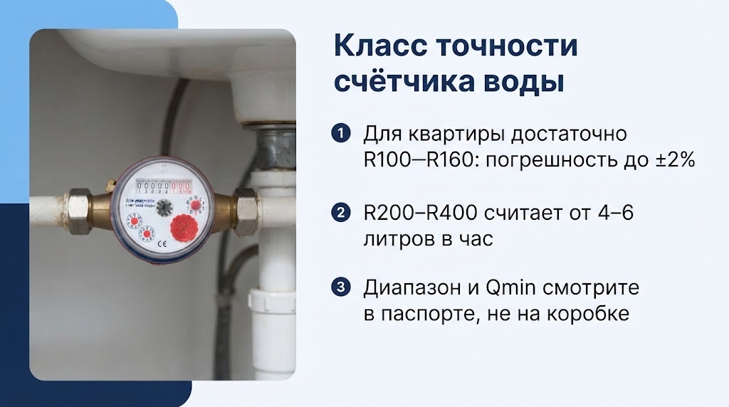 Класс точности счётчика воды