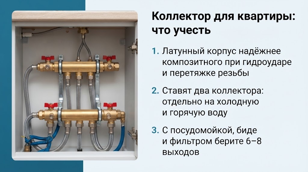 Коллектор для квартиры: что учесть